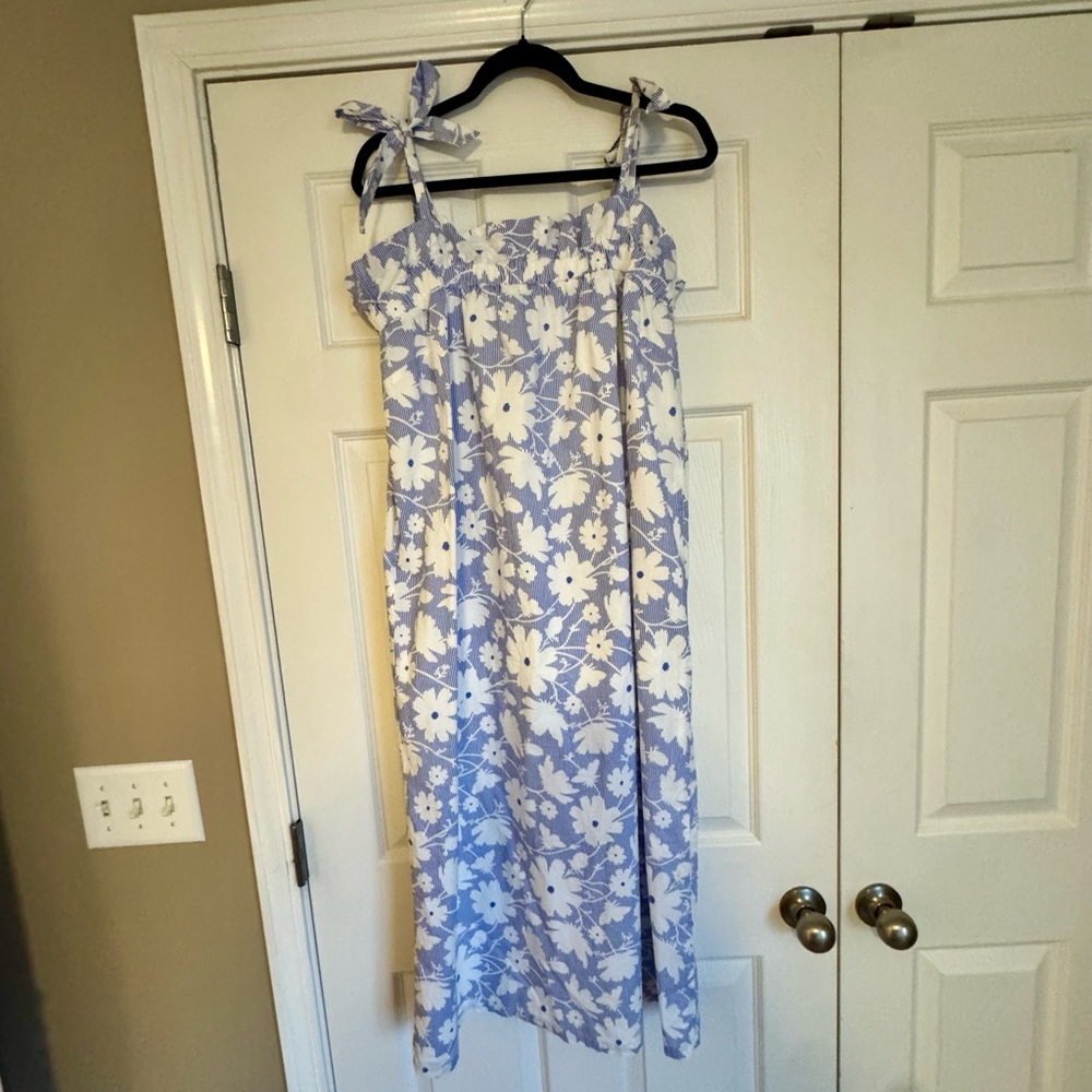 Sugarlips Striped Blue and White Dress
